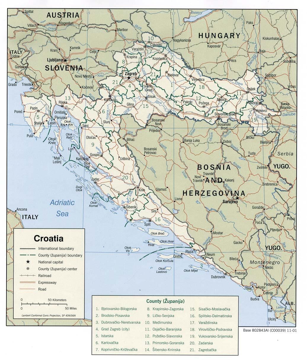 hrvatskih luka karti