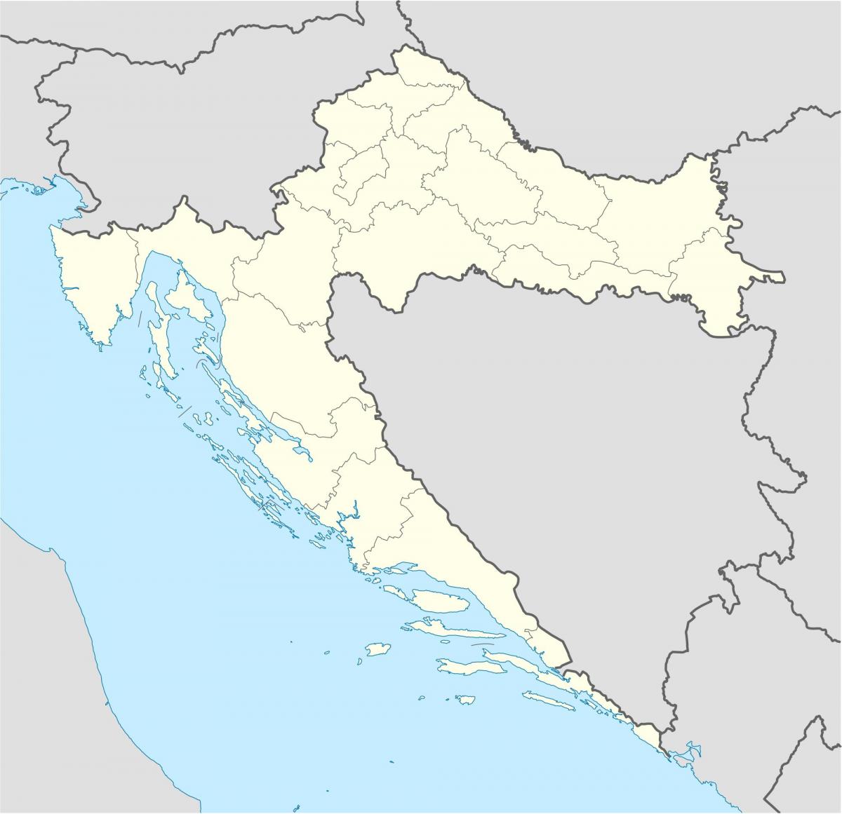 karta Hrvatske u offline