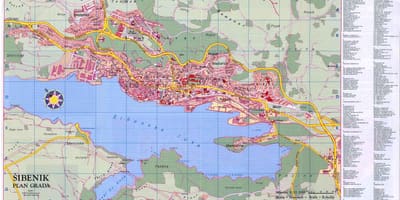 Karta šibenik Hrvatska