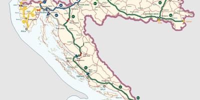 Hrvatske autoceste karti