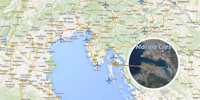 Cres Hrvatska karta