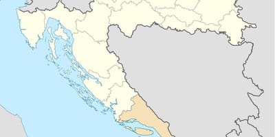 Karta dalmacija Hrvatska 