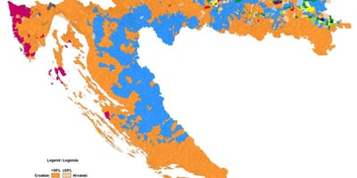 Karta etničkoj karti Hrvatske