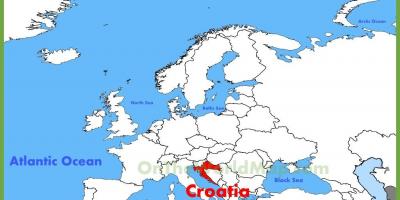 Položaj Hrvatske na karti svijeta