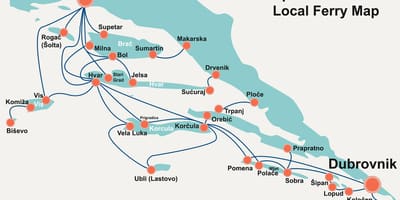 Karta hrvatske obale