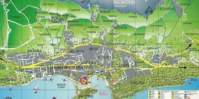 Karta makarska Hrvatska