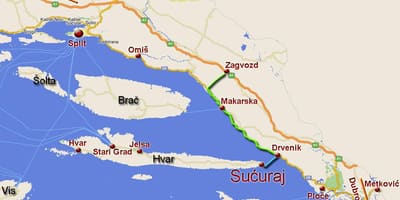 Karta omiš Hrvatska