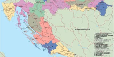 Karta Hrvatske političke 