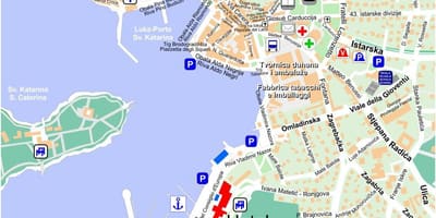 Karta rovinj Hrvatska
