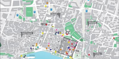 Karta starog grada splita, Hrvatska