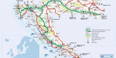 Karta Hrvatske vlak