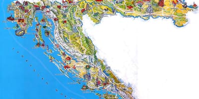 Hrvatska mjesta za posjetiti na karti